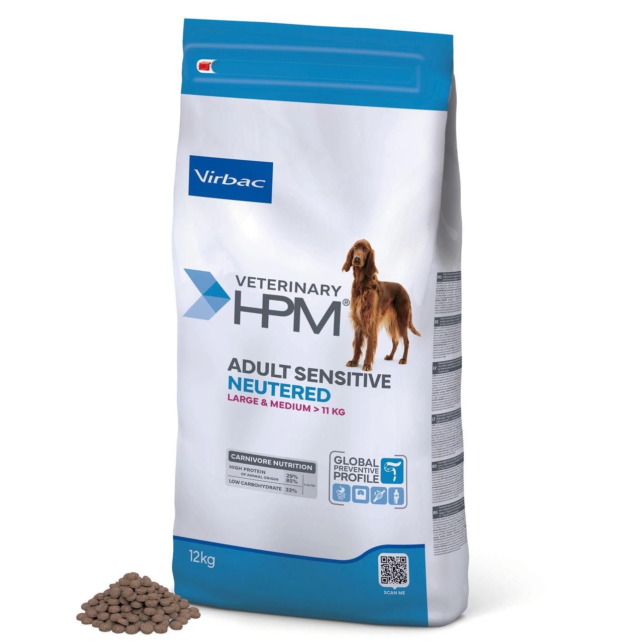 Adult Sensitive Digest Neutered Hundfoder Large & Medium - 12 kg - Virbac