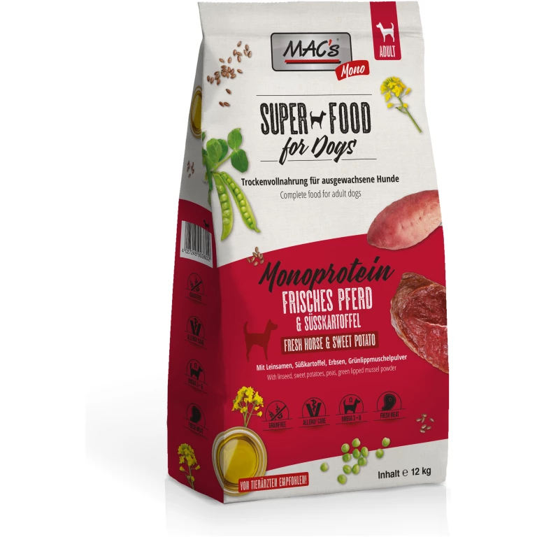 Monoprotein Sensitive Häst Torrfoder för Hund - 3 kg - Aveo