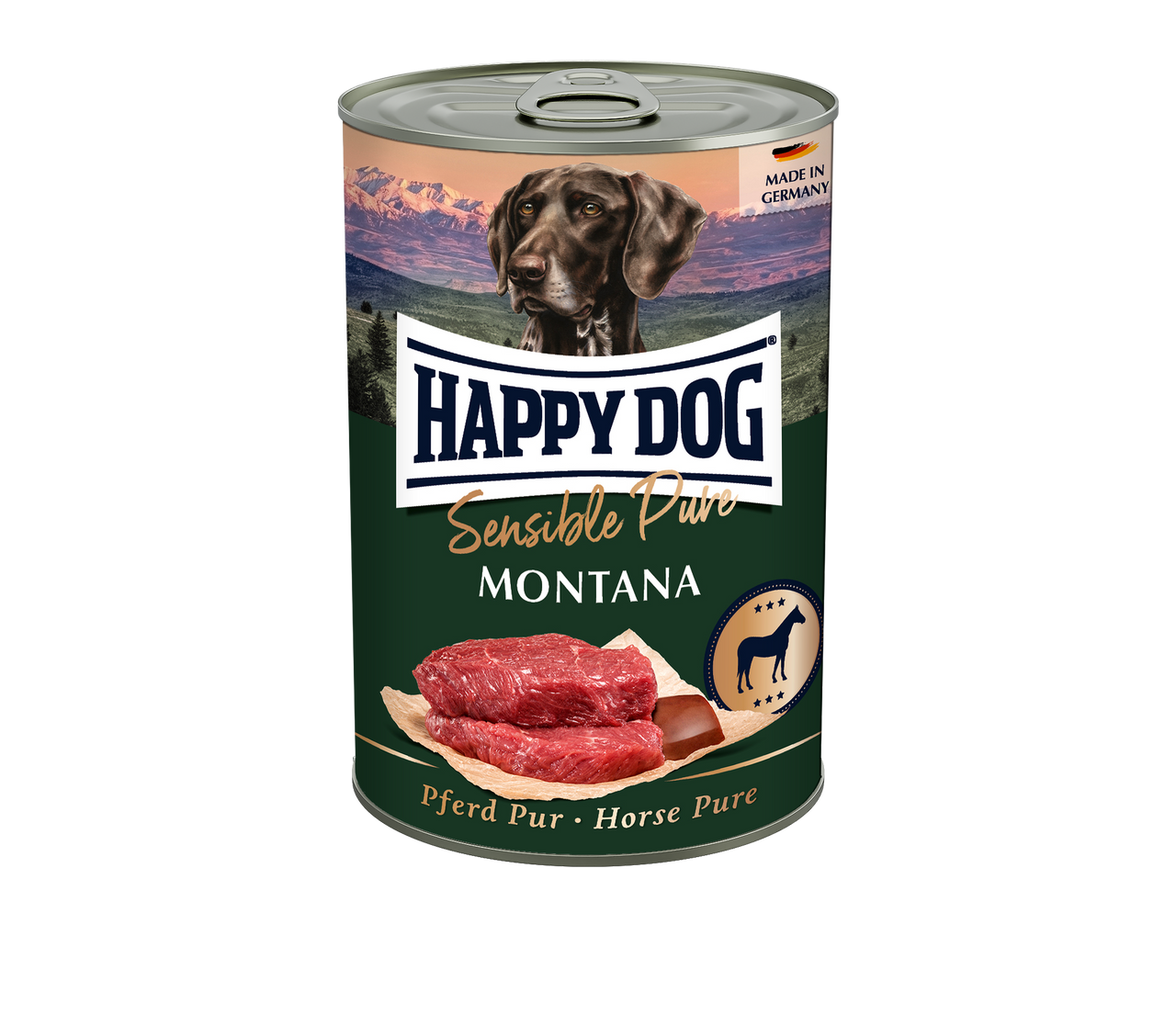 Puré Grain Free Häst för hund - 6 st x 400 g - HappyDog