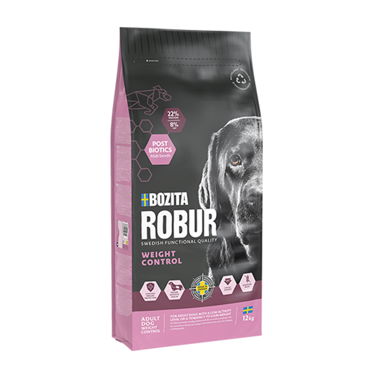Weight Control Hundfoder för Övervikt - 12 kg - Bozita Robur
