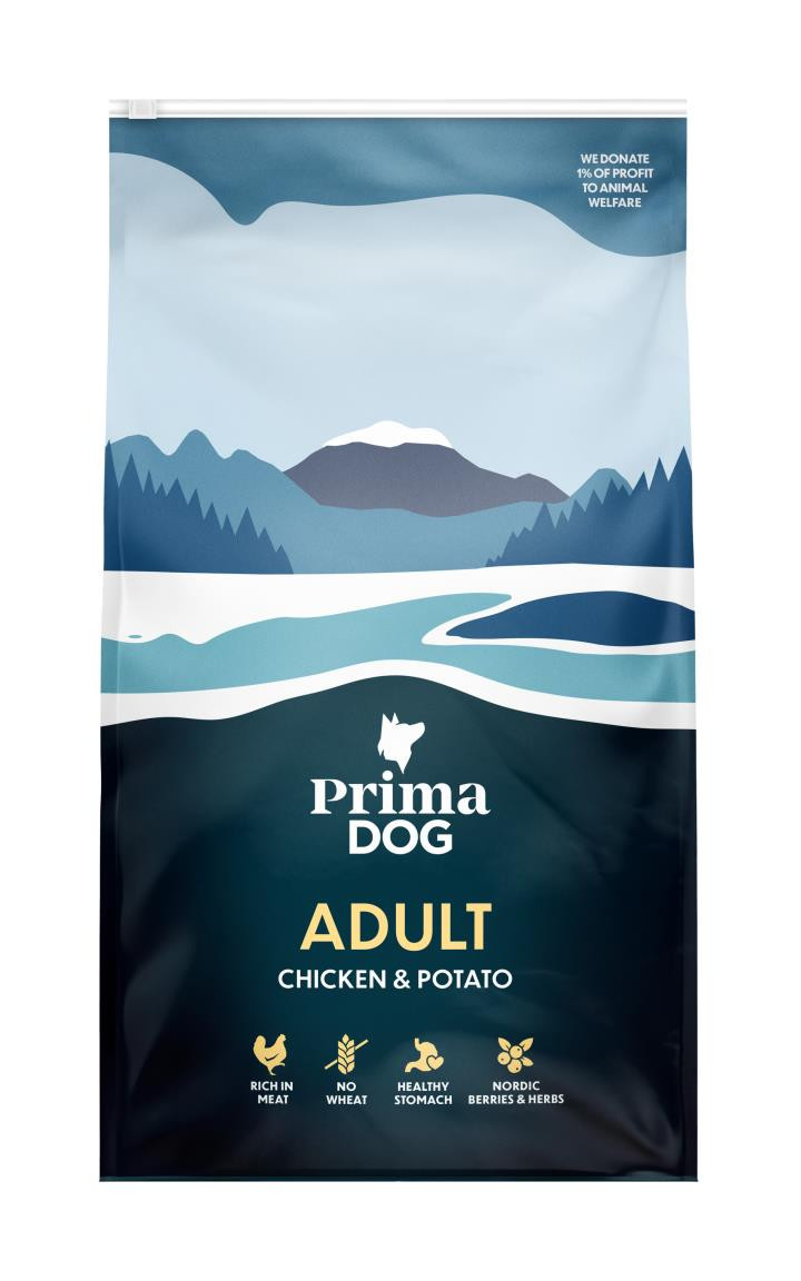 Kyckling & Potatis Foder Vuxna Hundar - 3 kg - PrimaDog