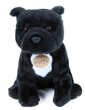 Gosedjur Staffordshire Bull Terrier (svart) - Rappa Toys