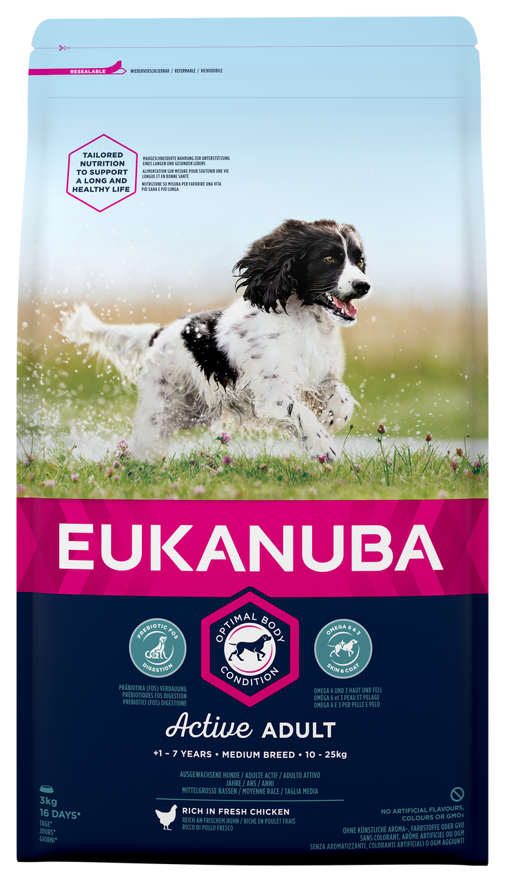 Dog Adult Medium - 3 kg - Eukanuba