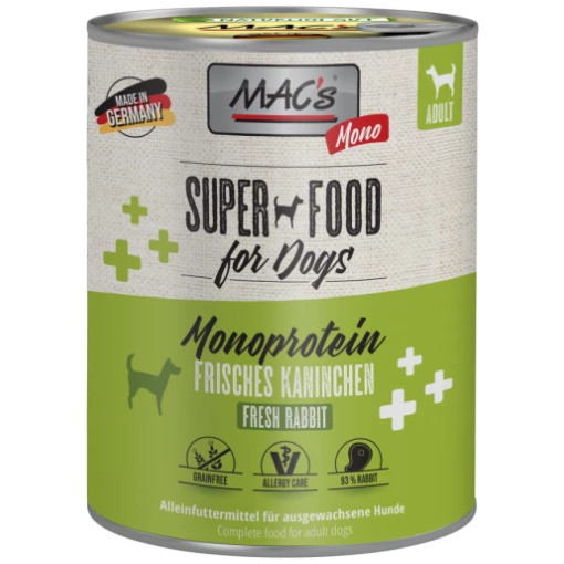 Monoprotein Sensitive Kanin Våtfoder för Hund - 6 x 800 g - Aveo