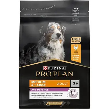 Medium and Large Adult 7+ Age Defence Chicken hundfoder - 14 kg - Purina Pro Plan