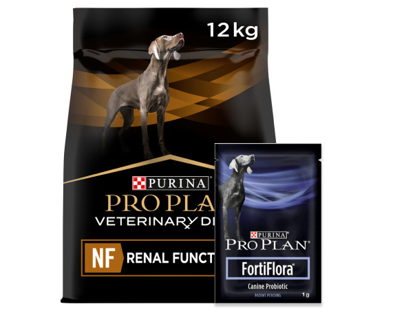 Veterinary Diets NF Renal Function + FortiFlora - 12 kg + 7-pack FortiFlora - Purina Pro Plan