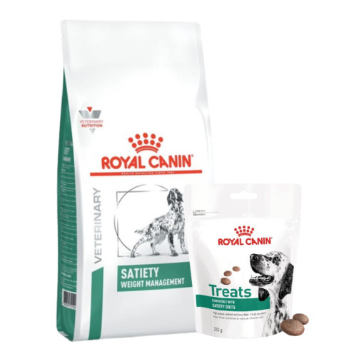 Veterinary Diets Dog Weight Management Satiety + godis - 12 kg + 230 g - Royal Canin Veterinary Diets