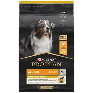 Adult Light Sterilised Chicken hundfoder - 3 kg - Purina Pro Plan