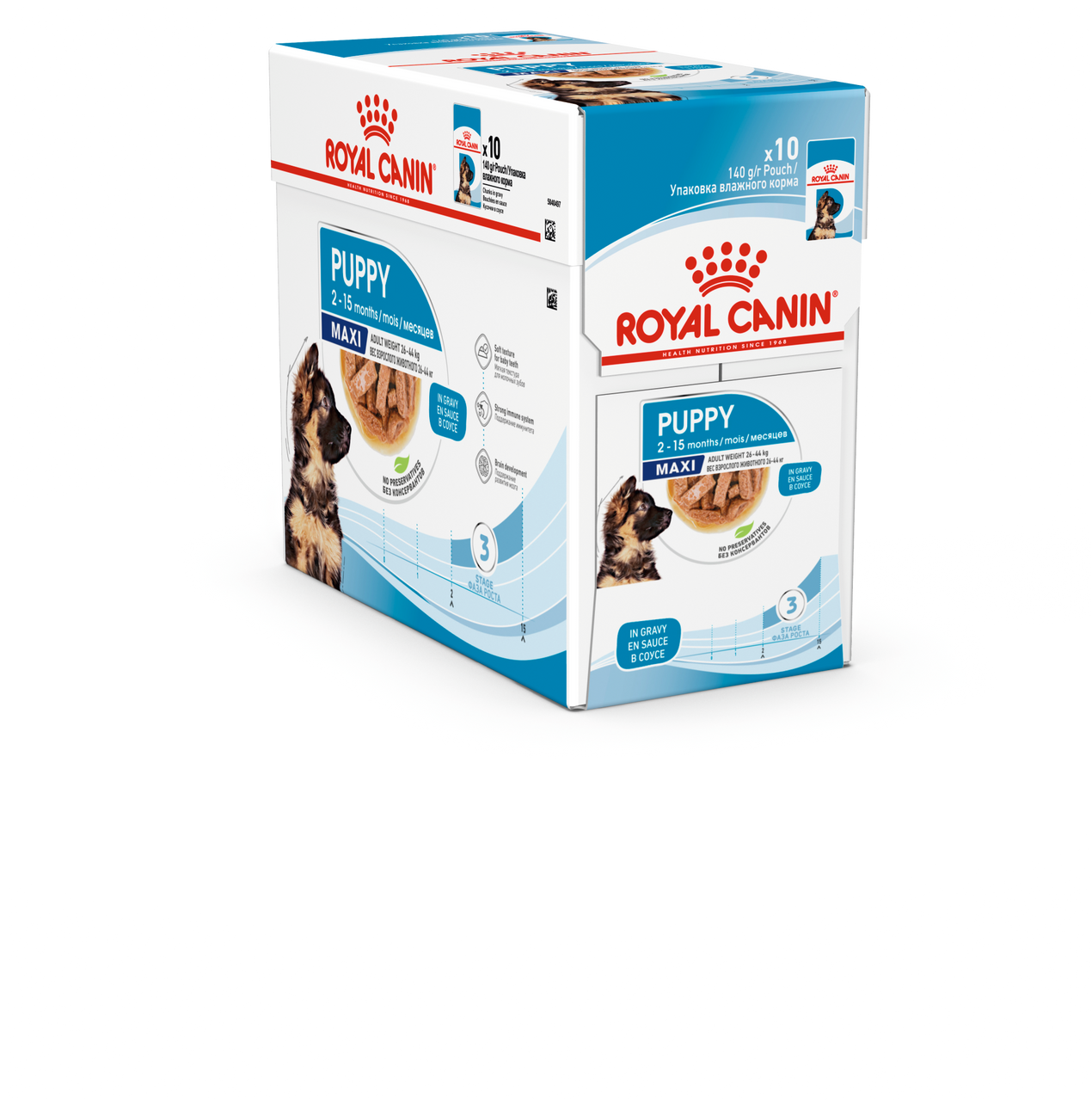 Maxi Puppy Våtfoder för hundvalp - 10 x 140 g - Royal Canin