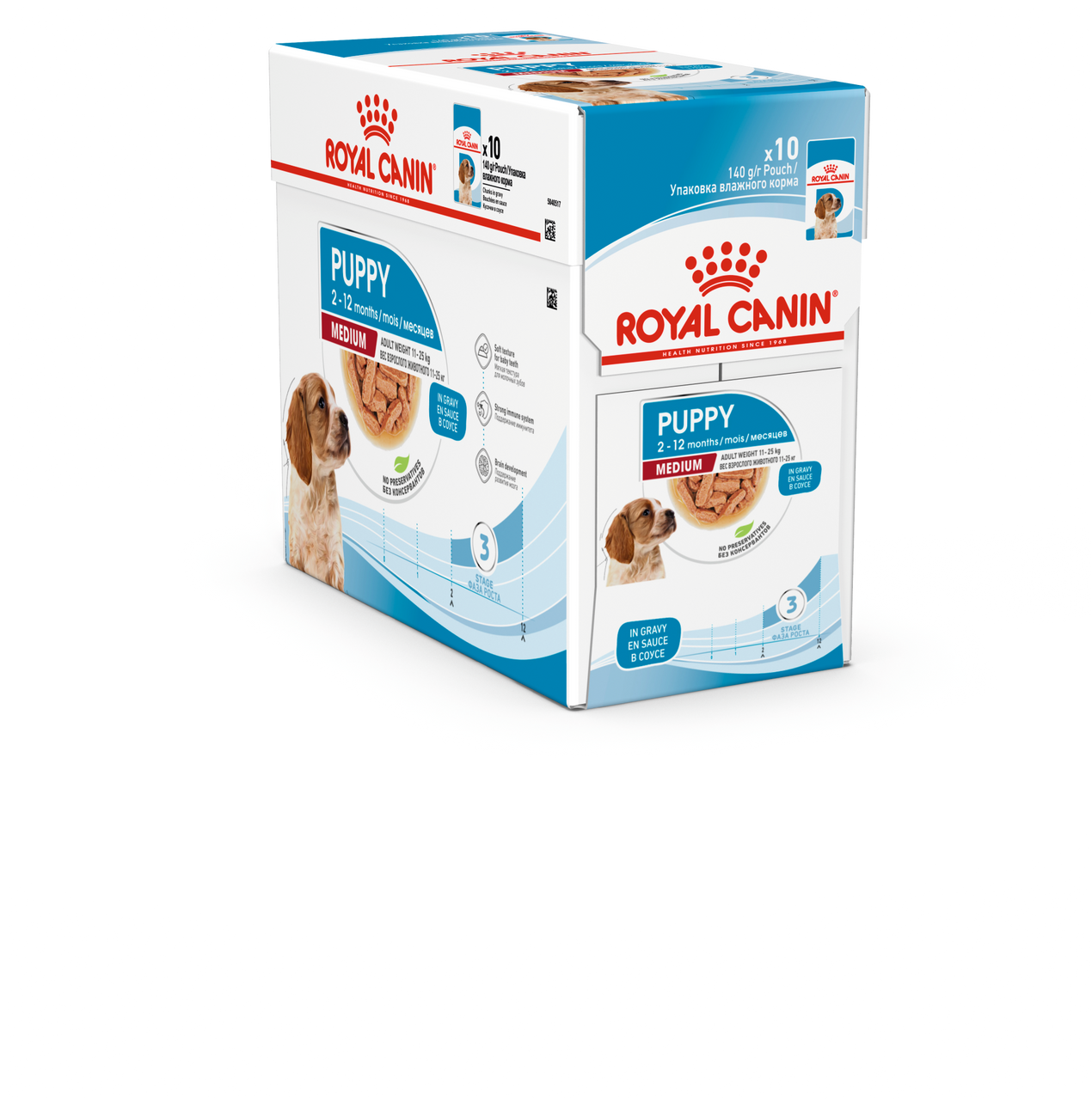 Medium Puppy Våtfoder för hundvalp - 10 x 140 g - Royal Canin