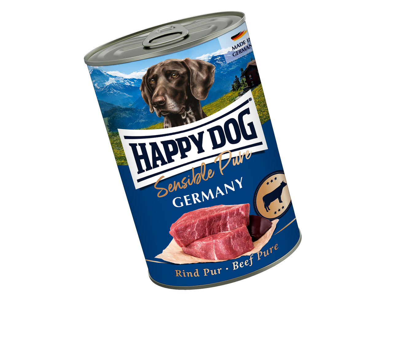 Puré Grain Free Nötkött för hund - 6 st x 400 g - HappyDog