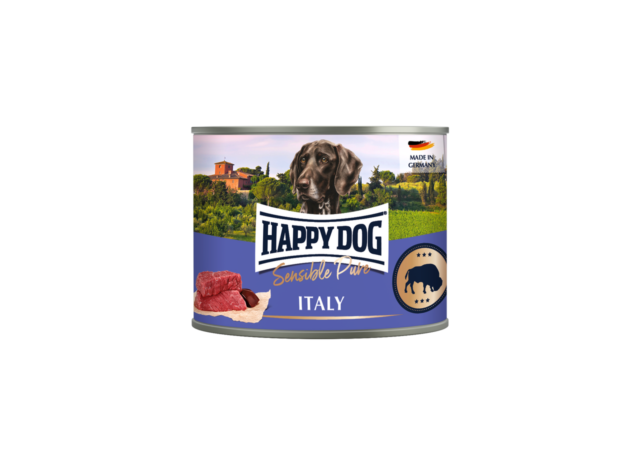 Puré Grain Free Buffel för hund - 6 st x 200 g - HappyDog