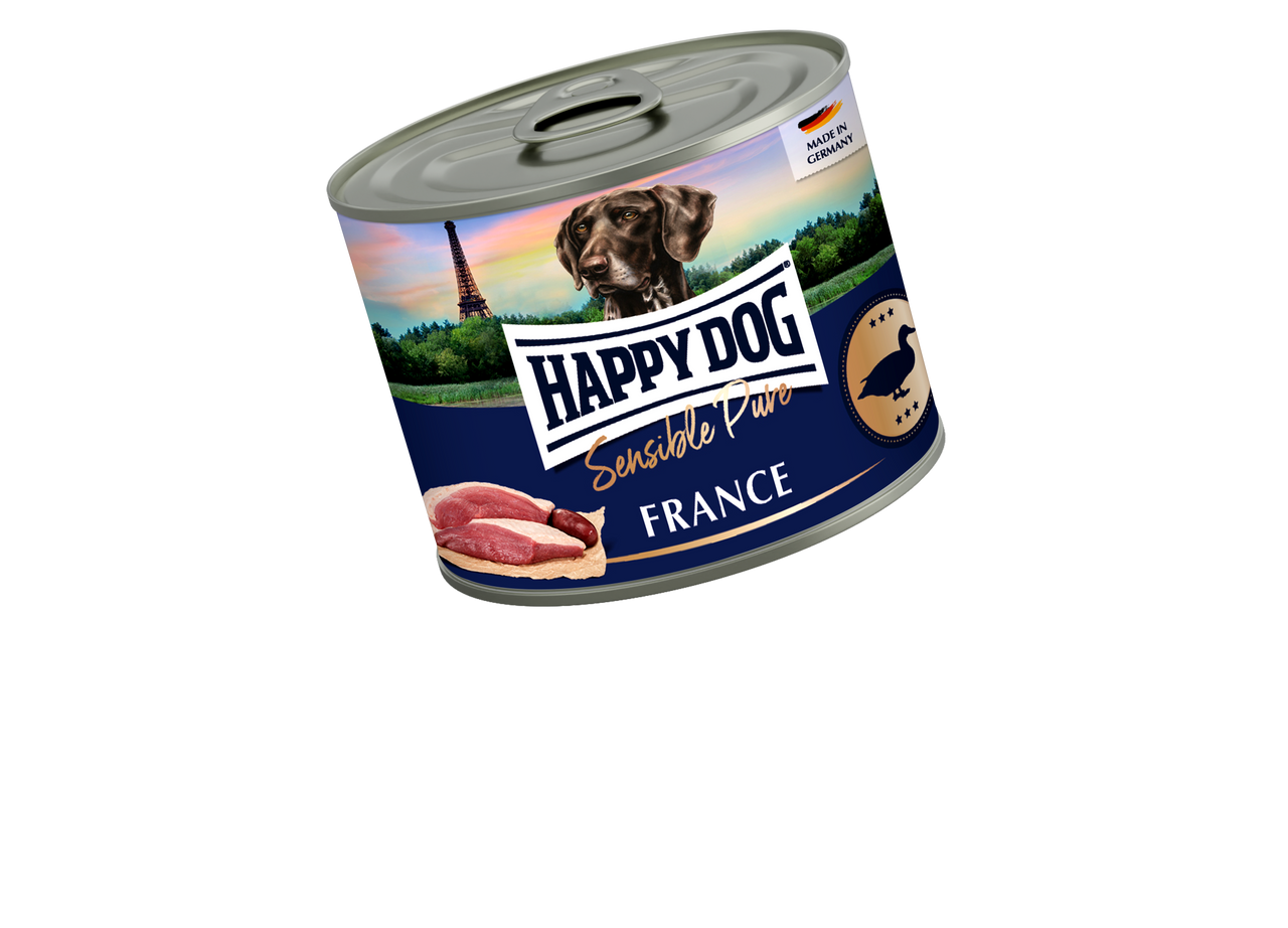 Puré Grain Free Anka för hund - 6 st x 200 g - HappyDog