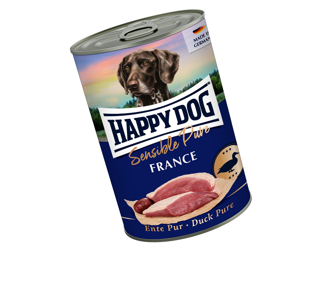 Puré Grain Free Anka för hund - 6 st x 400 g - HappyDog