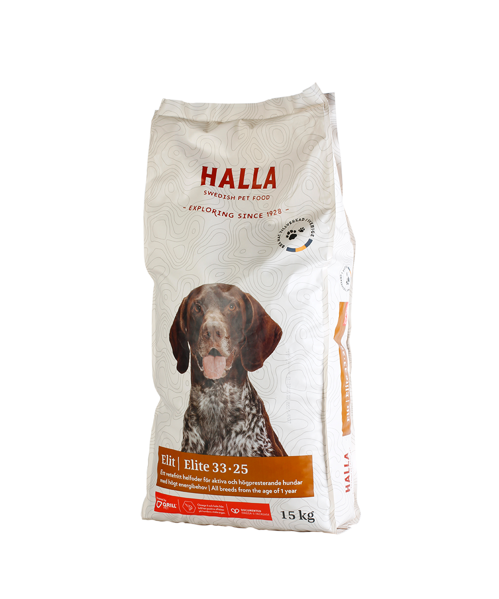 Hundfoder Elite - 15 kg - Halla Pet Food
