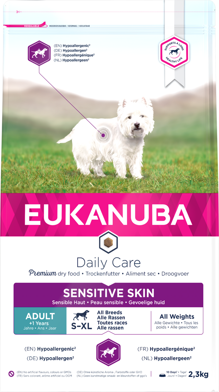 Dog Daily Care Sensitive Skin - 2,3 kg - Eukanuba