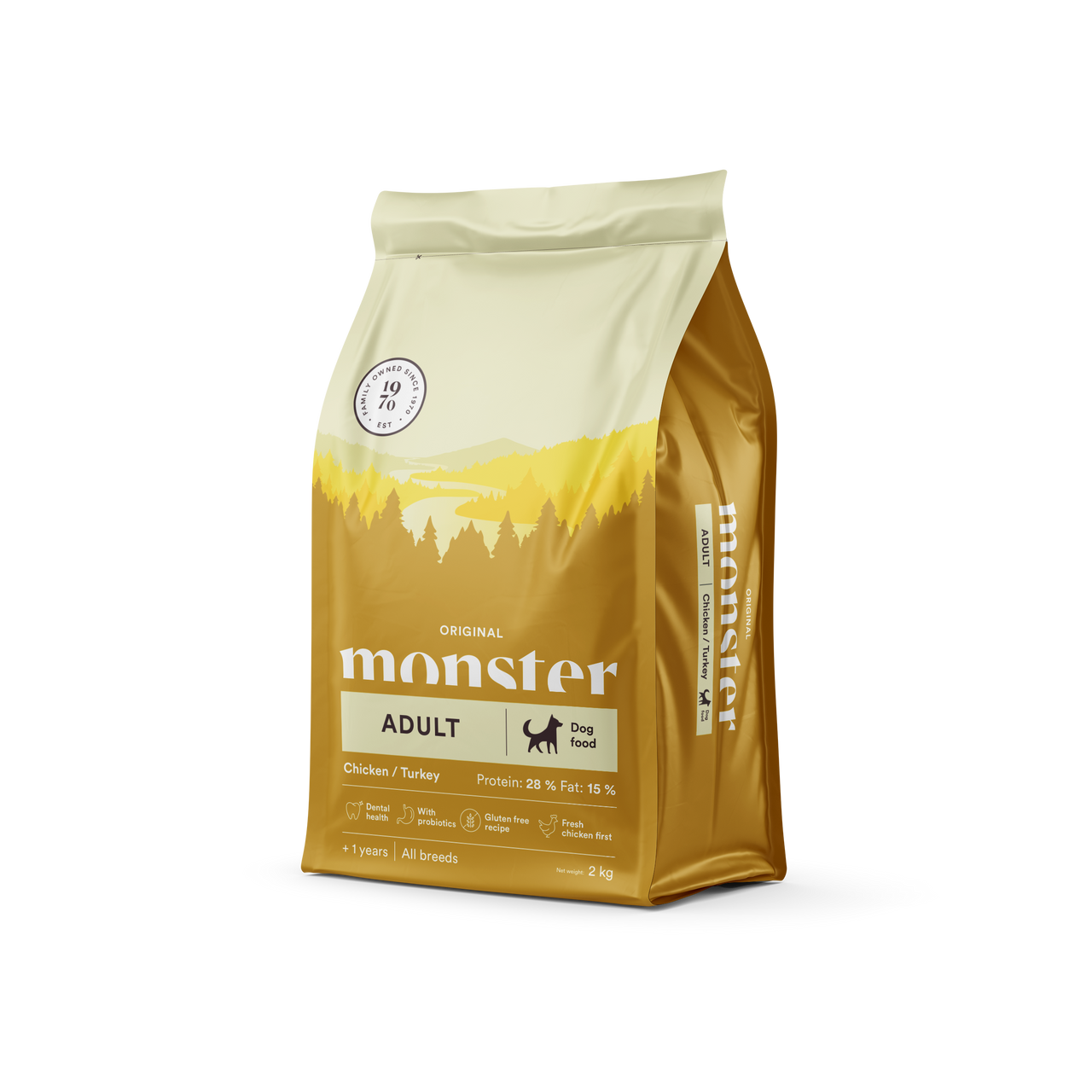 Dog Original Adult All Breed Chicken & Turkey - 2 kg - Monster