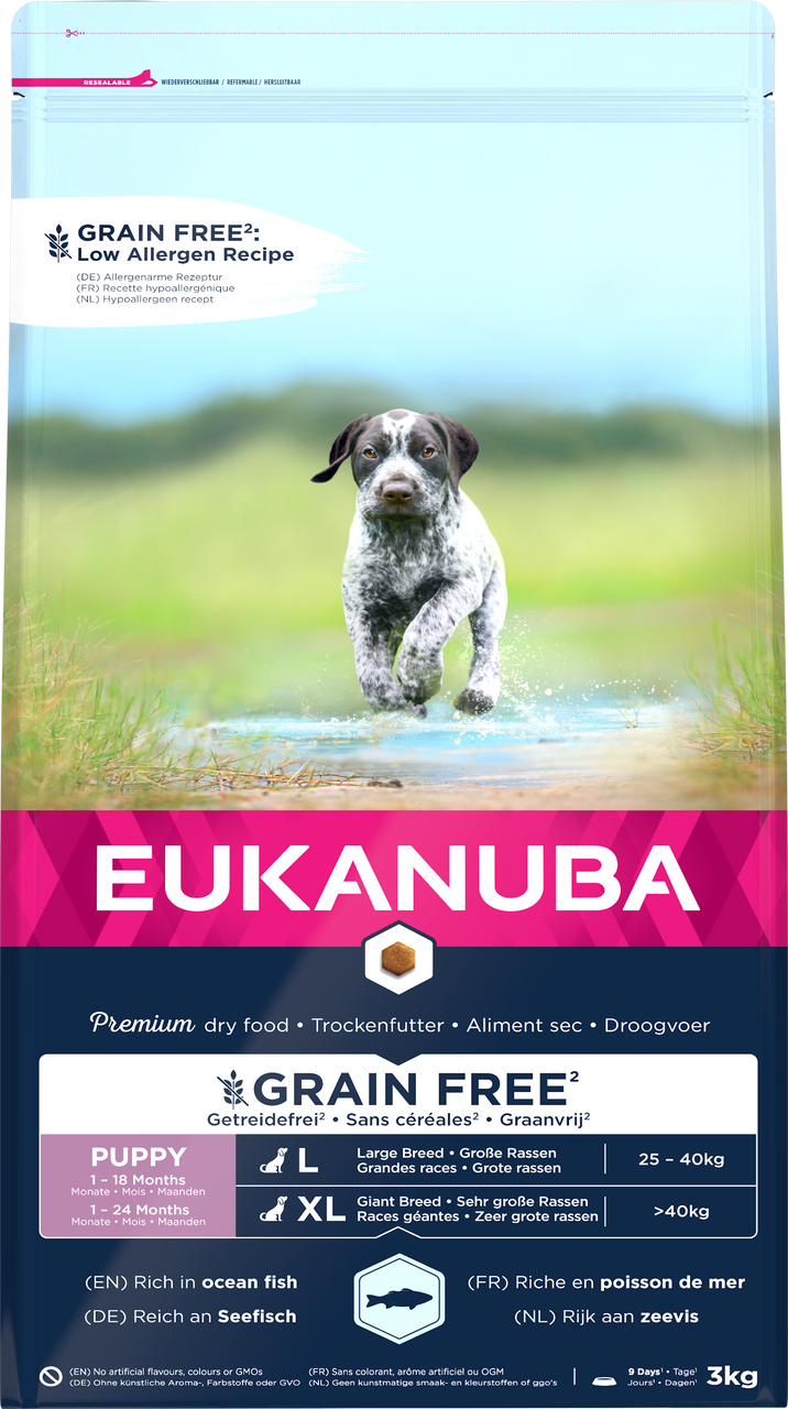 Grain Free Puppy & Junior Large Ocean Fish - 3 kg - Eukanuba