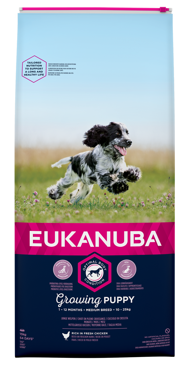 Dog Puppy Medium - 15 kg - Eukanuba