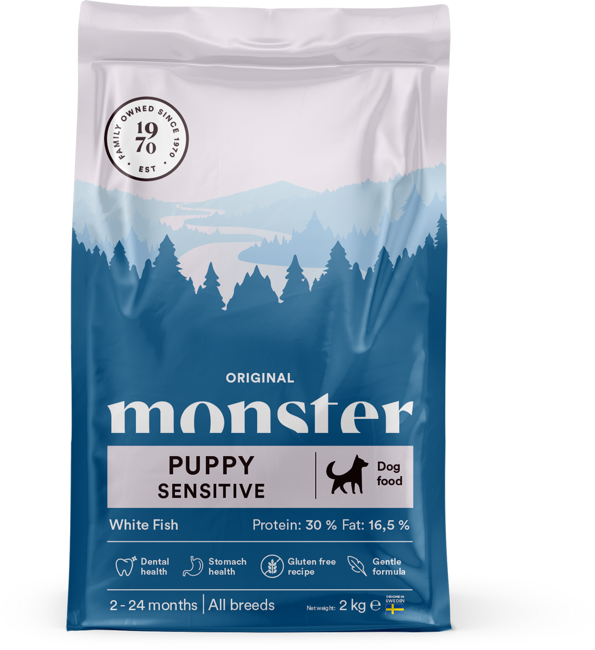 Dog Original Puppy Sensitive White Fish - 17 kg - Monster