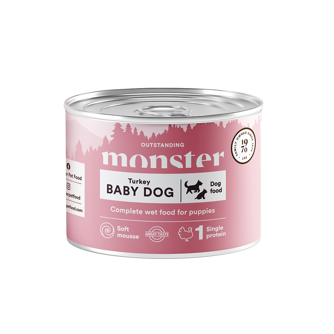 Dog Baby Mousse Burk - 6 st x 190 g - Monster