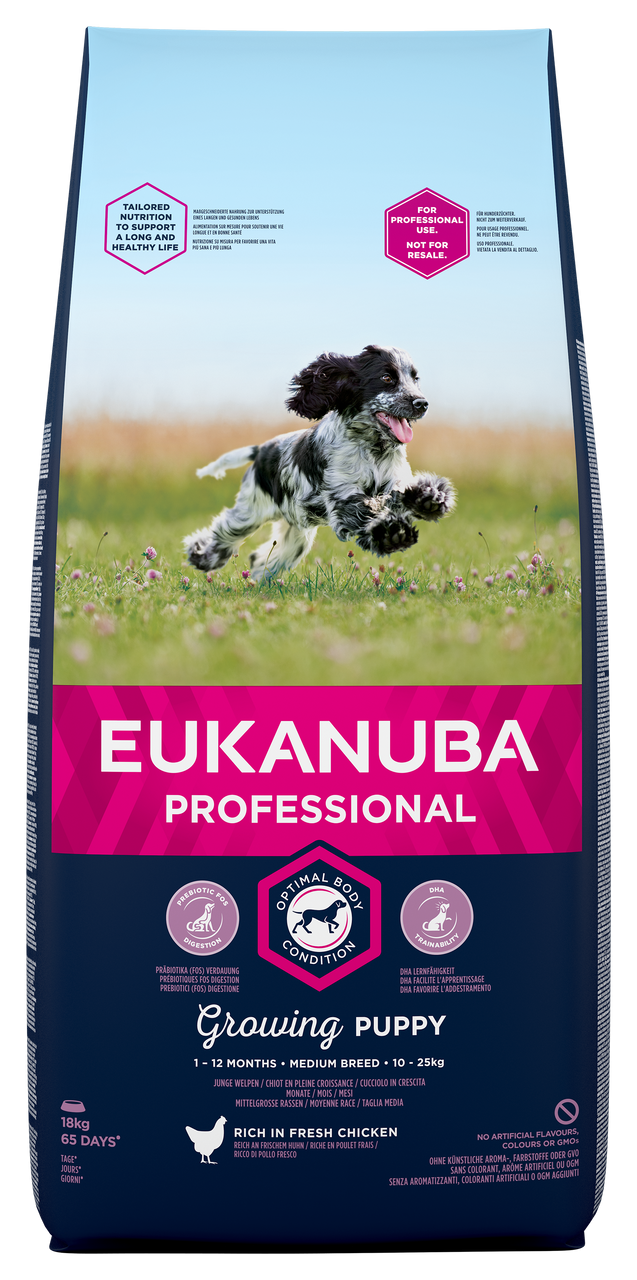 Dog Puppy Medium - 18 kg - Eukanuba