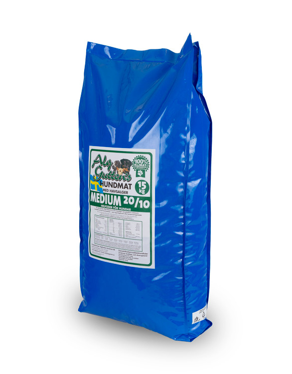 Medium 20/10 Hundfoder - 15 kg - AlgGutten