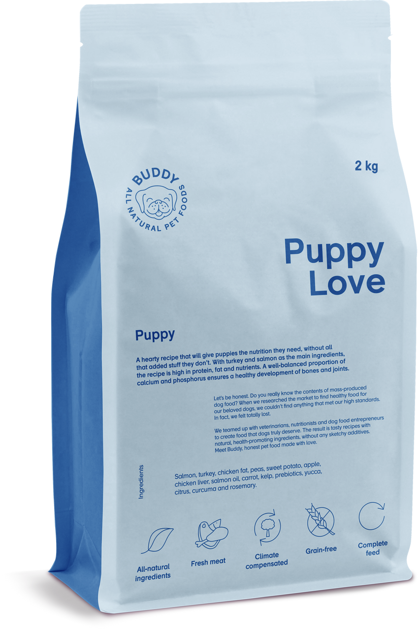 Puppy Love Torrfoder för Hund - 5 kg - Buddy Pet Food
