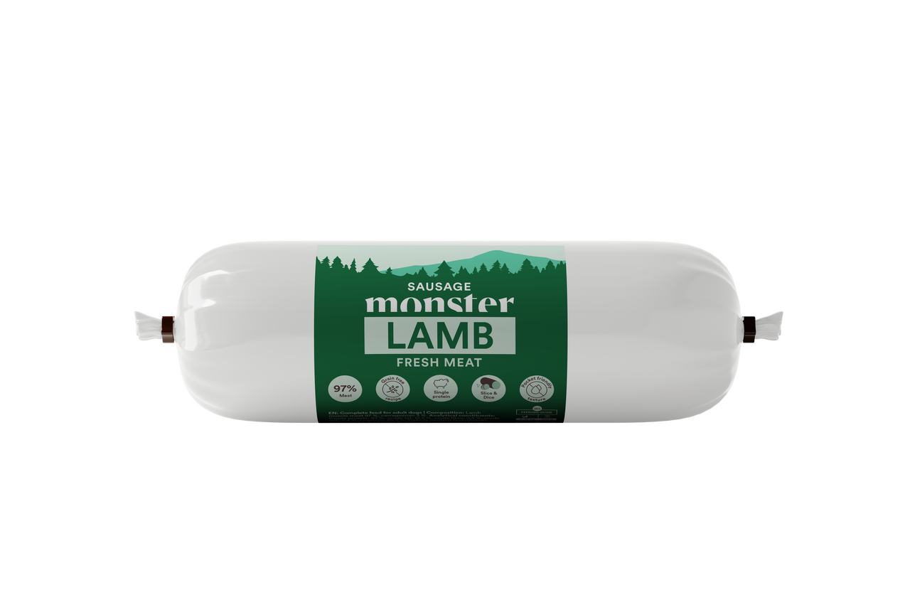 Dog Sausage Lamb Hundfoder - 12 x 400 g - Monster