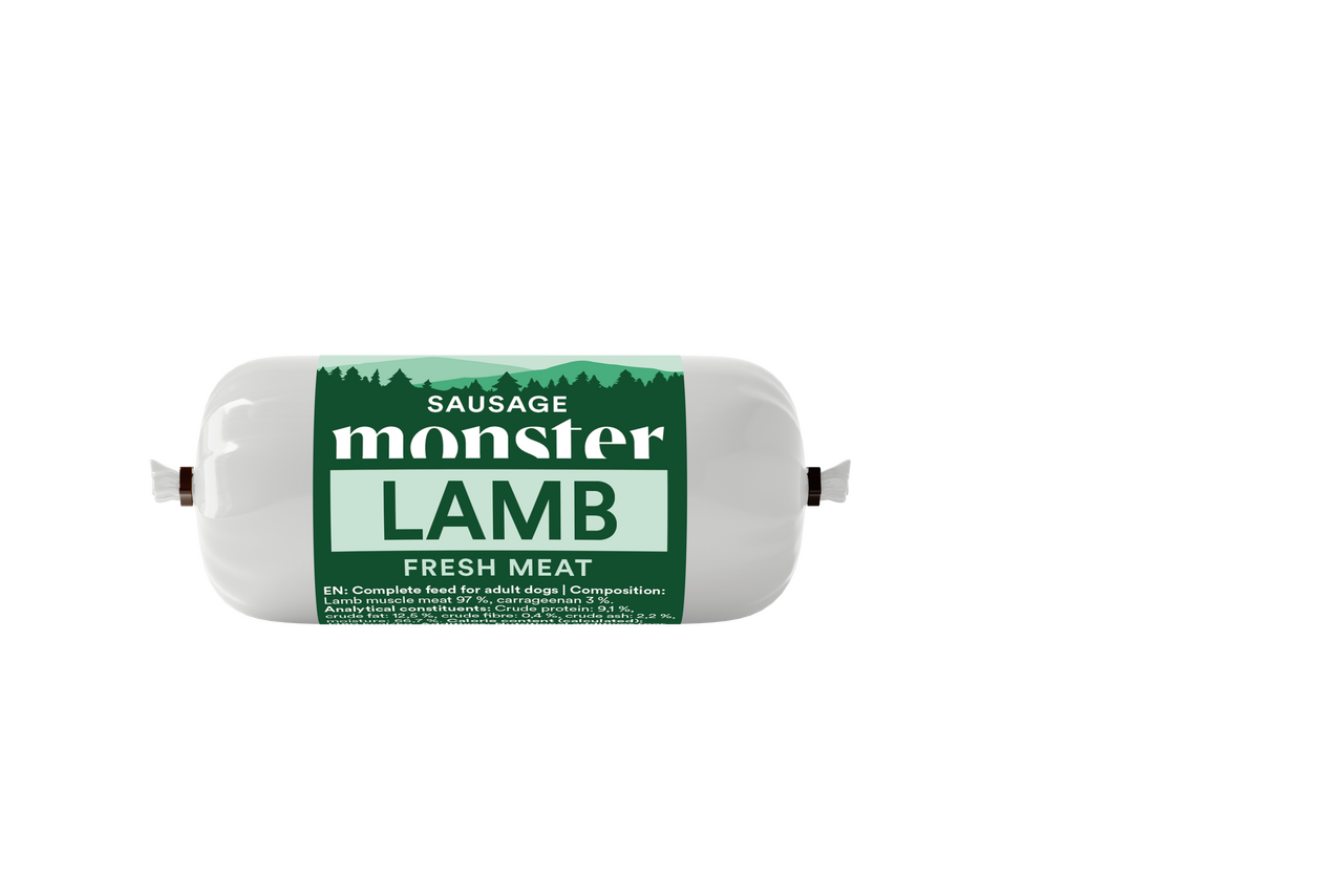Dog Sausage Lamb Hundfoder - 80 g - Monster