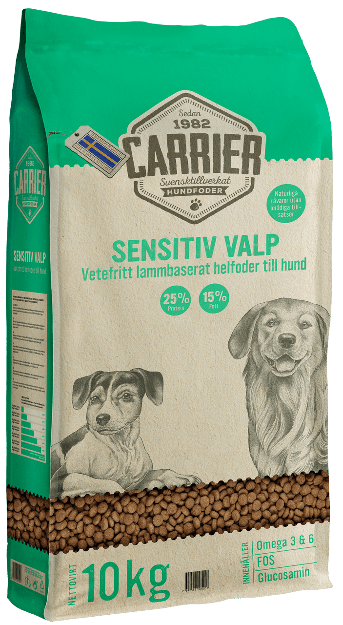 Sensitiv Valpfoder - 10 kg - Carrier
