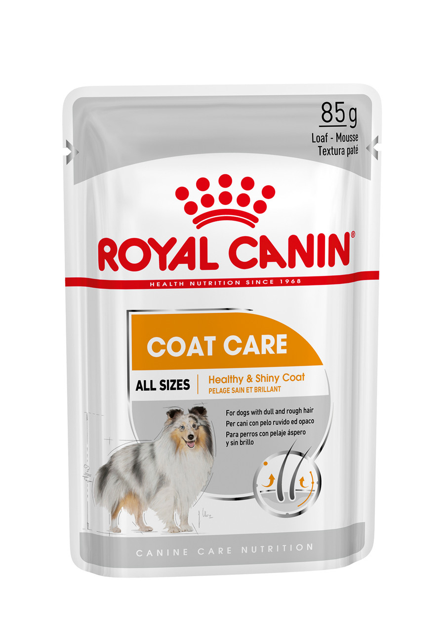 Coat Care Adult Våtfoder för hund - 12 x 85 g - Royal Canin
