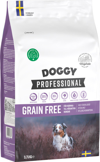 Professional Grain Free Hundfoder - 3,75 kg - Doggy