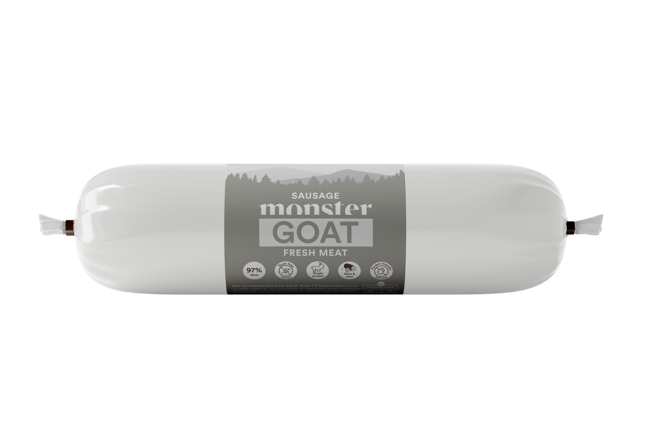 Dog Sausage Goat Hundfoder - 12 x 200 g - Monster