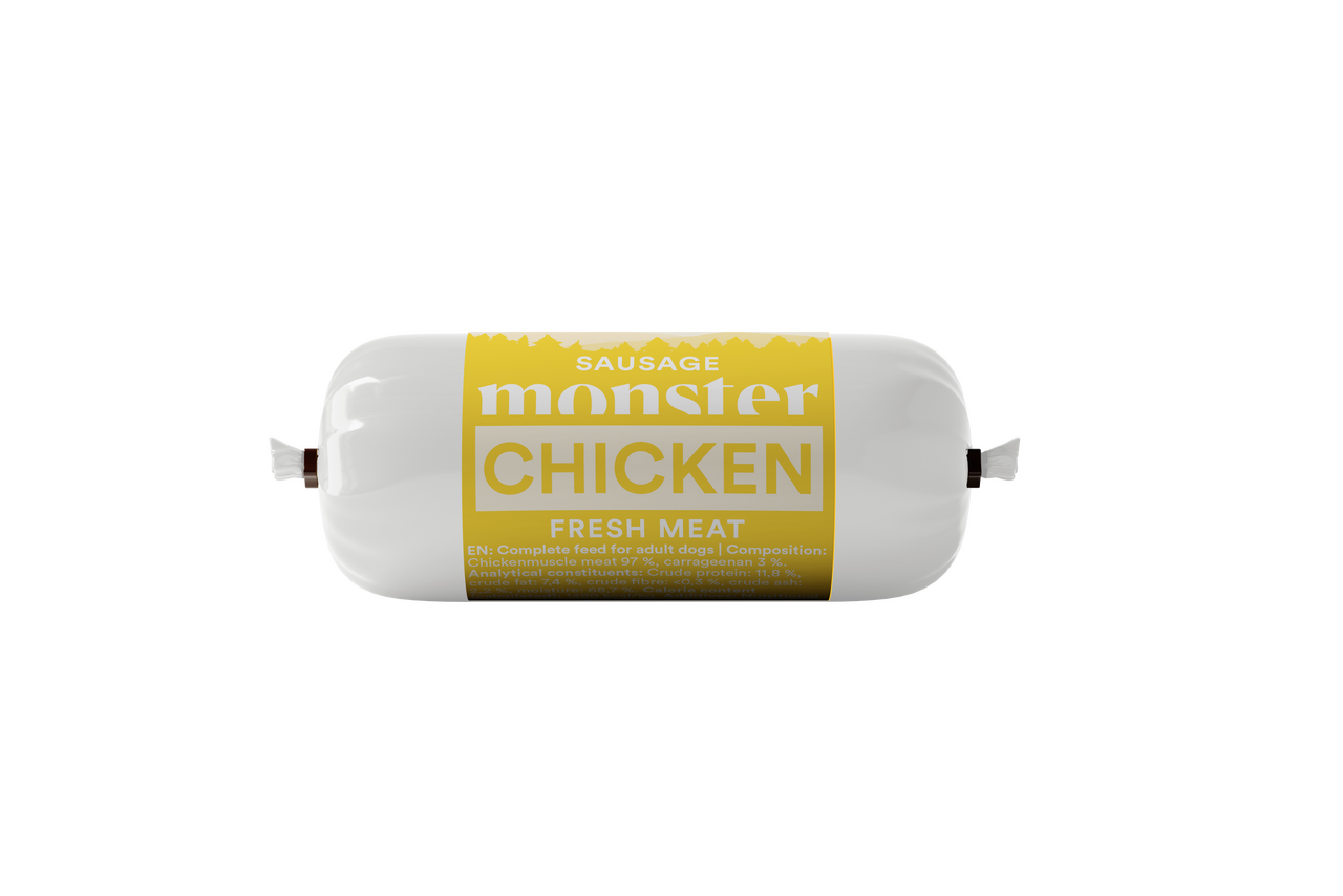 Dog Sausage Chicken Hundfoder - 80 g - Monster
