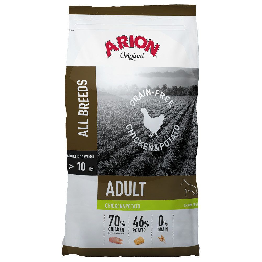 Grain Free Chicken & Potato hundfoder - 12 kg - Arion