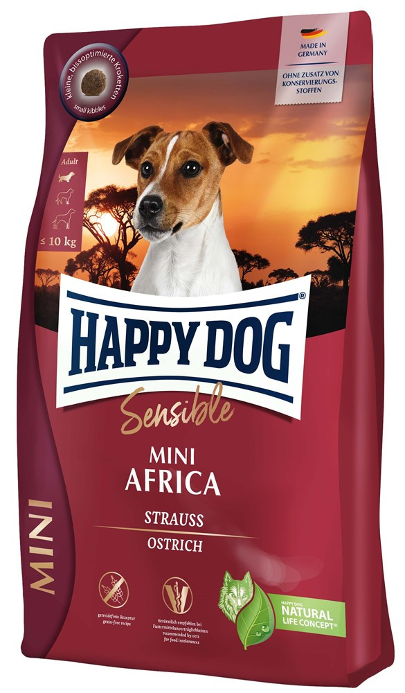 Sensible Mini Africa Hundfoder - 4 kg - HappyDog