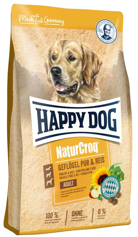 NaturCroq Fågel & Ris Hundfoder - 4 kg - HappyDog