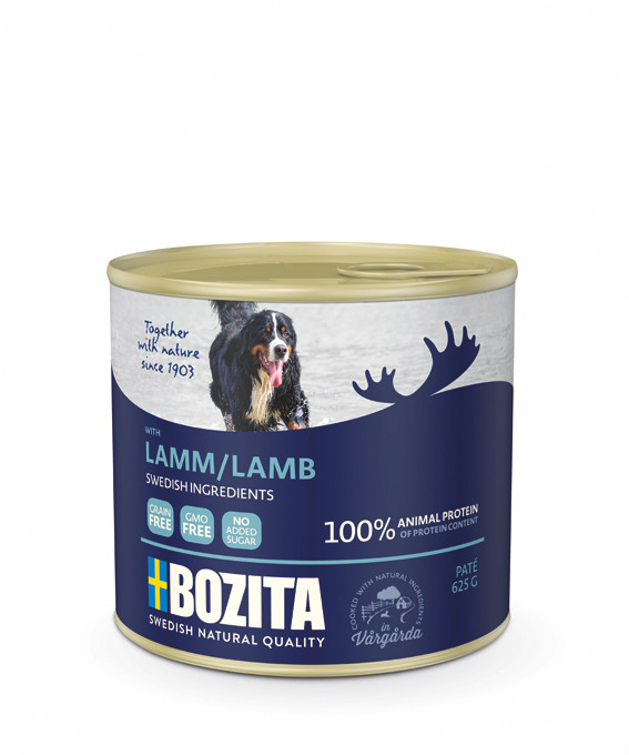 Lamm Paté för hund - 6 st x 625 g - Bozita