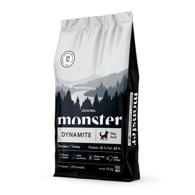 Dog Original Dynamite All Breed Chicken & Turkey - 12 kg - Monster
