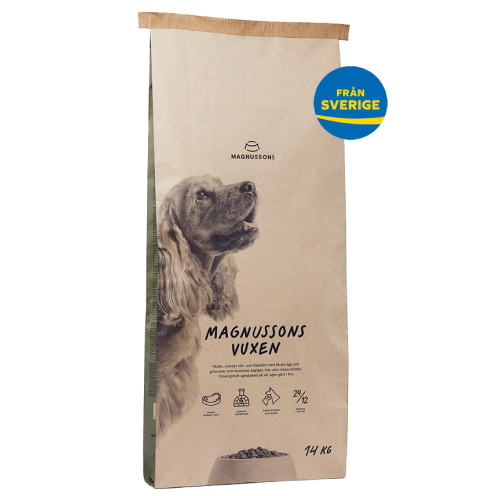 Vuxen, Hundfoder - 14 kg - Magnussons