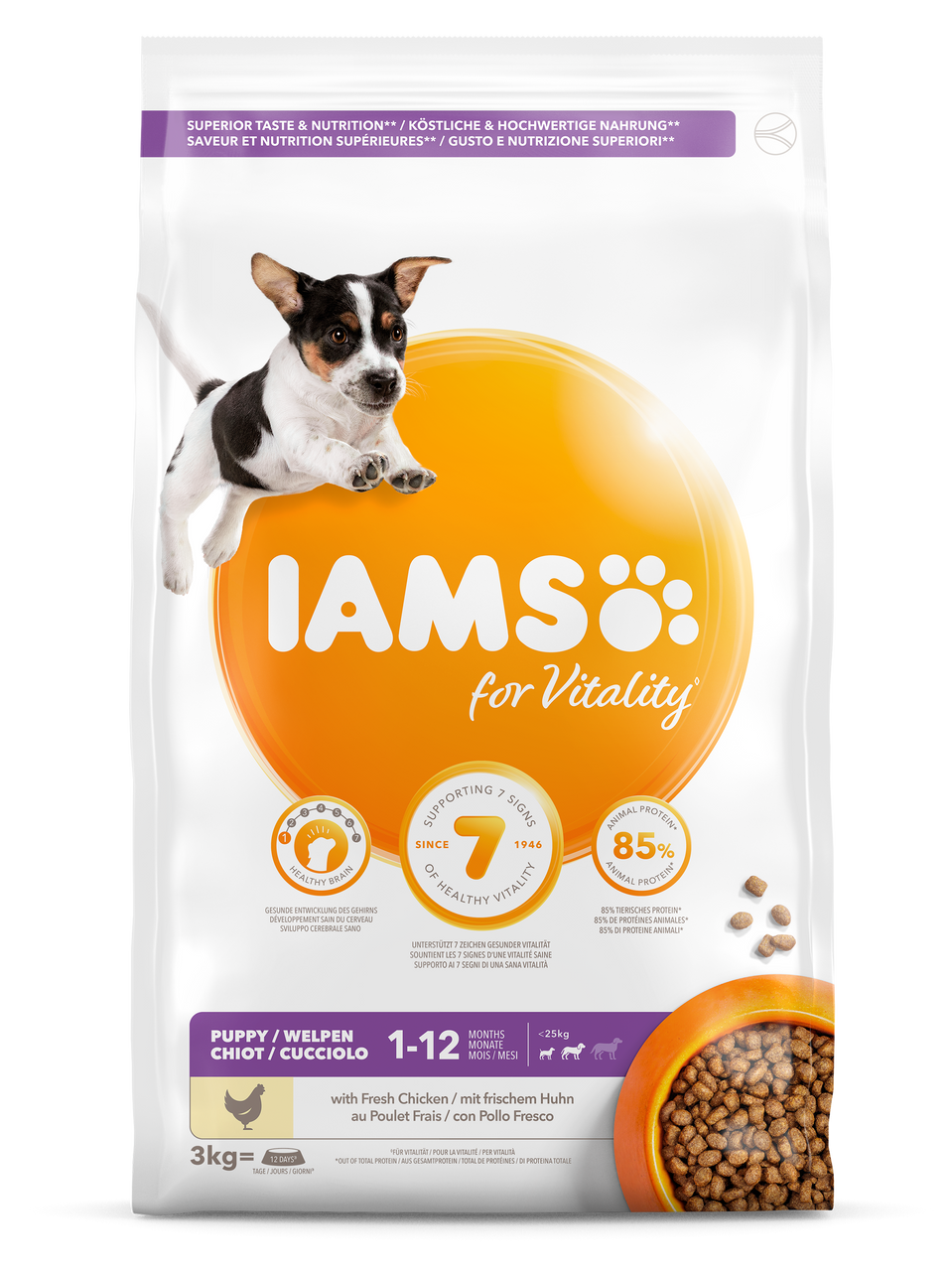Dog Puppy Small & Medium - 3 kg - Iams
