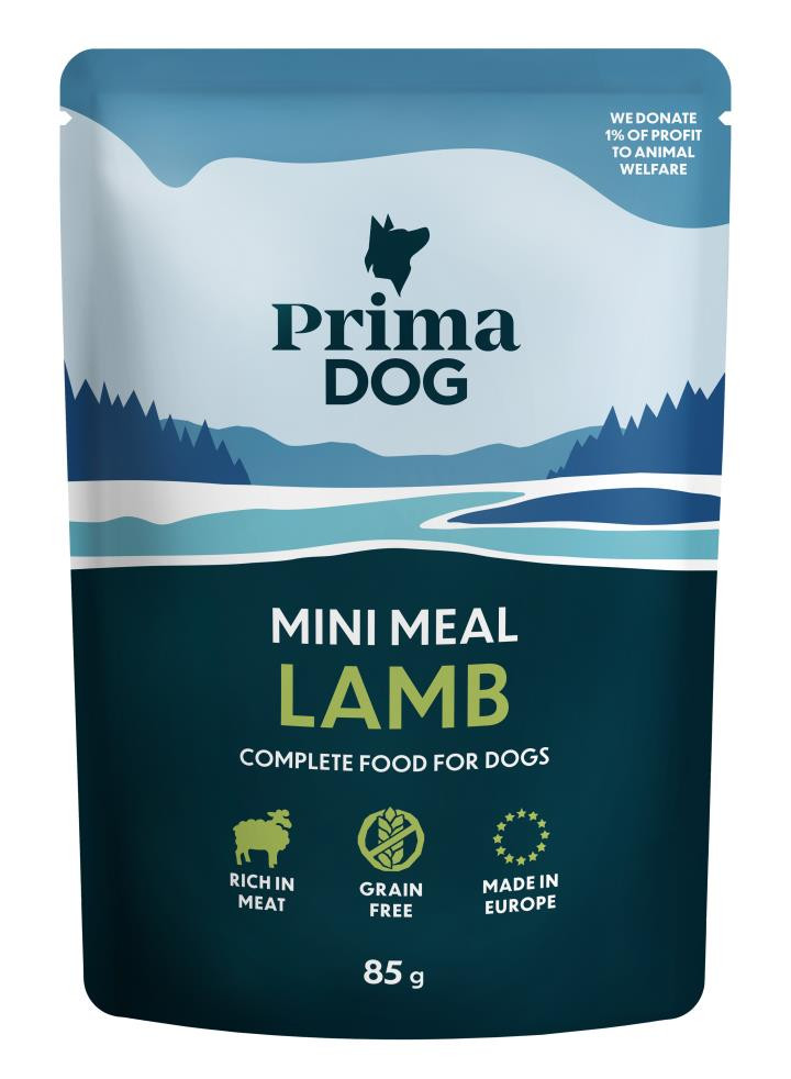 Mini Meal med Lamm för hund - 24 x 85 g - PrimaDog