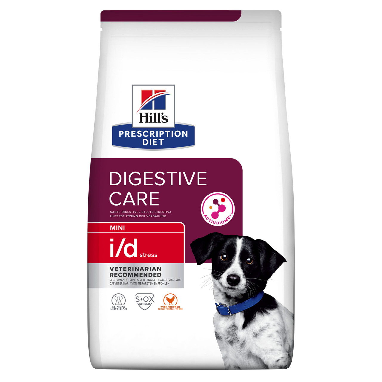 Prescription Diet i/d Stress Digestive Care Mini Hundfoder med Kyckling - 1 kg - Hill’s
