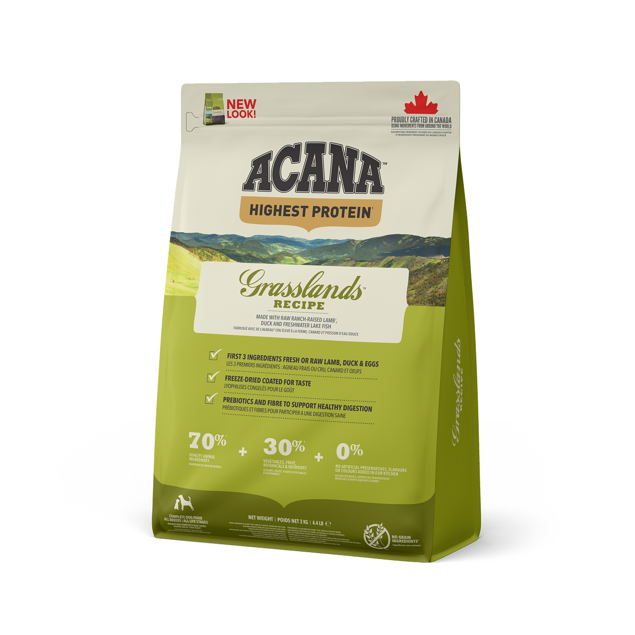 Dog Grasslands Torrfoder - 2 kg - Acana