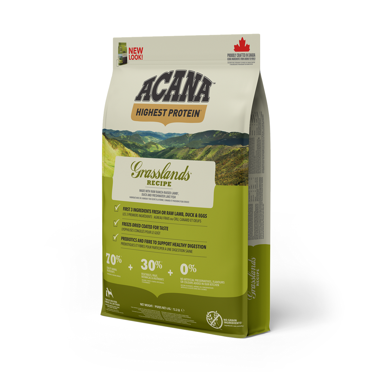 Dog Grasslands Torrfoder - 6 kg - Acana