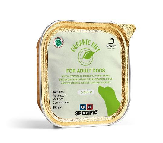 C-BIO-W Organic Fish Våtfoder för hund - 5 x 150 g - Specific