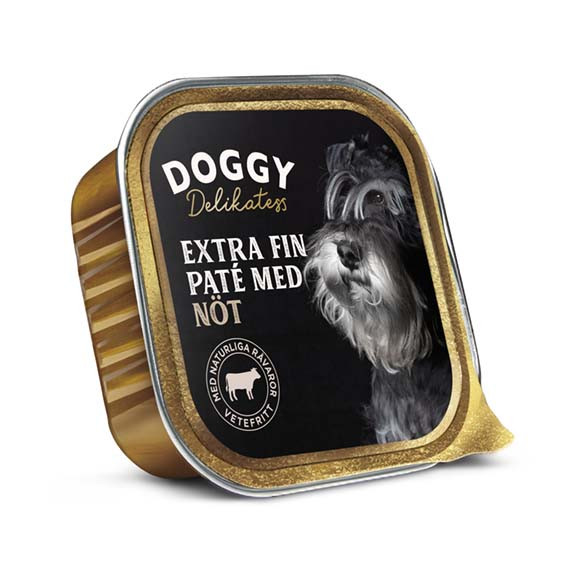 Delikatess Extra Fin Paté till Hund med Nötsmak - 11 st x 150 g - Doggy