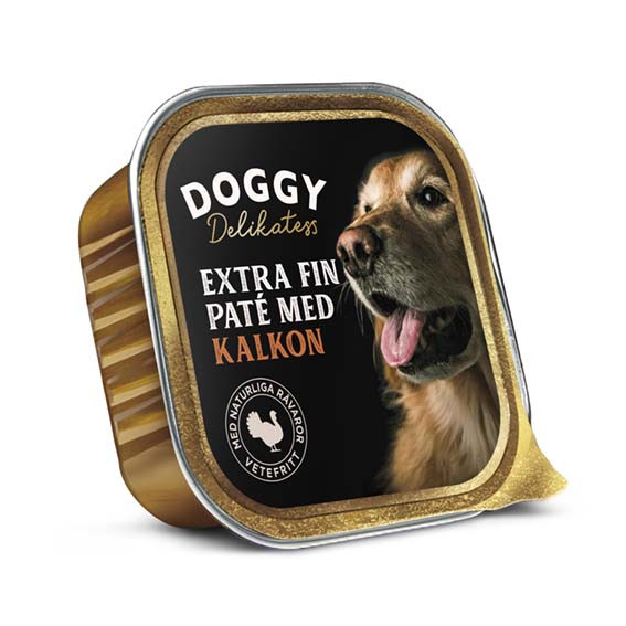 Delikatess Extra Fin Paté till Hund med Kalkonsmak - 11 st x 150 g - Doggy