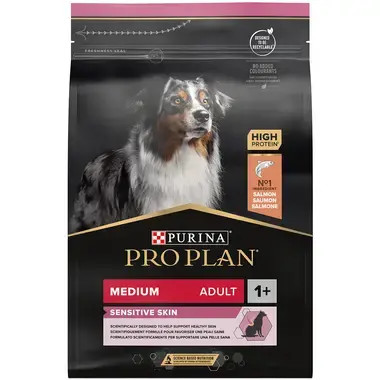 Medium Adult Sensitive Skin Salmon hundfoder - 3 kg - Purina Pro Plan
